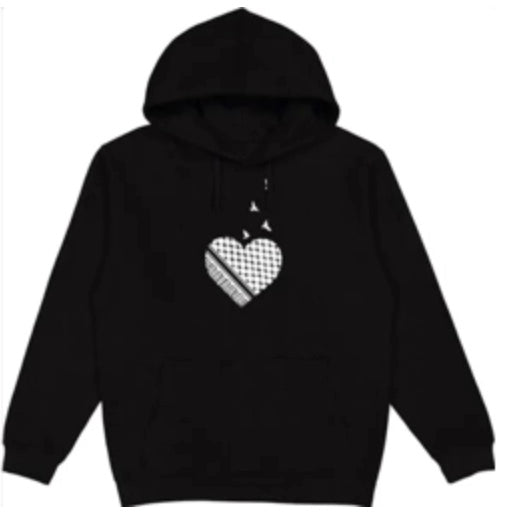 Love Heart Keffiyeh Hoodie
