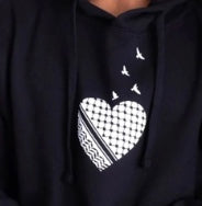 Love Heart Keffiyeh Hoodie